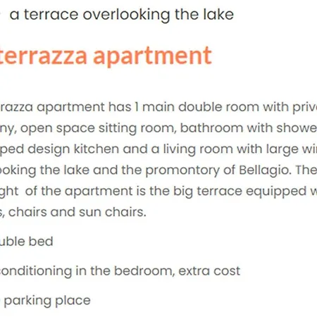Appartement Miralago Rosa Terrazza *